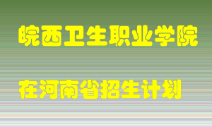 皖西卫生职业学院2022年在河南招生计划录取人数