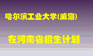 哈尔滨工业大学(威海)2022年在河南招生计划录取人数