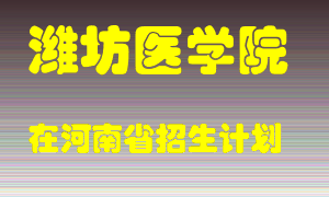 潍坊医学院2022年在河南招生计划录取人数