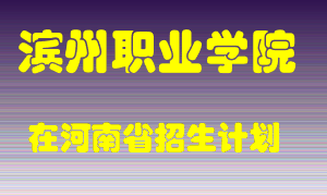 滨州职业学院2022年在河南招生计划录取人数