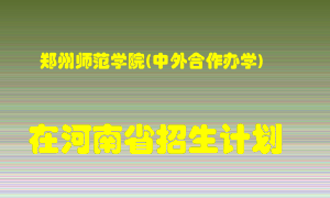 郑州师范学院(中外合作办学)2022年在河南招生计划录取人数