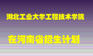 湖北工业大学工程技术学院2022年在河南招生计划录取人数