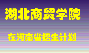 湖北商贸学院2022年在河南招生计划录取人数