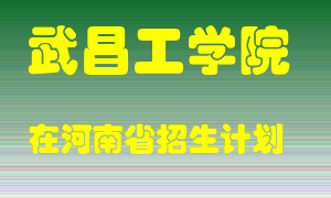 武昌工学院2022年在河南招生计划录取人数