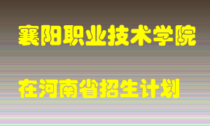 襄阳职业技术学院2022年在河南招生计划录取人数