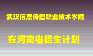 武汉信息传播职业技术学院2022年在河南招生计划录取人数