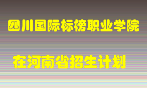 四川国际标榜职业学院2022年在河南招生计划录取人数