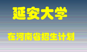 延安大学2022年在河南招生计划录取人数