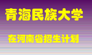 青海民族大学2022年在河南招生计划录取人数