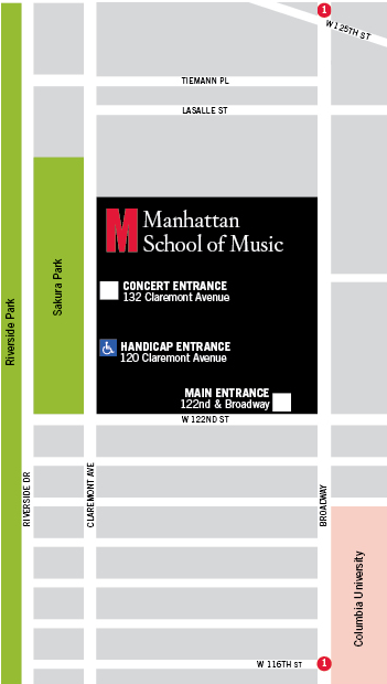 曼哈顿音乐学院地理位置