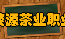 江西婺源茶业职业学院院系专业