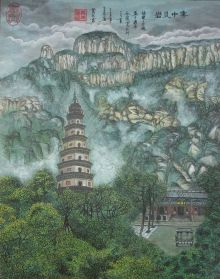 工笔重彩画中国现代重彩画大师及著名画家在当代中国画坛形成了一