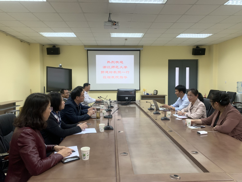 浙江师范大学国际文化与教育学院来我院调研