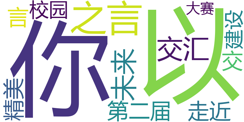 以你之言 交汇未来 | 走近第二届“交·言”精美校园建设大赛