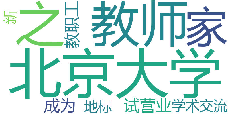 北京大学“教师之家”试营业，成为教职工学术交流新地标