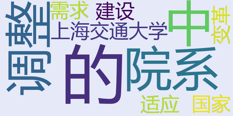 院系调整中的上海交通大学：适应国家建设需求的变革